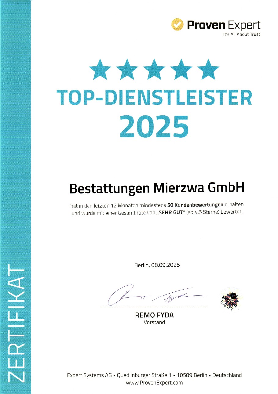 TOP-Dienstleister 2025_Bestattungen Mierzwa